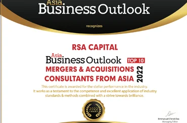 RSA named Top 10 M&A Consultants from Asia